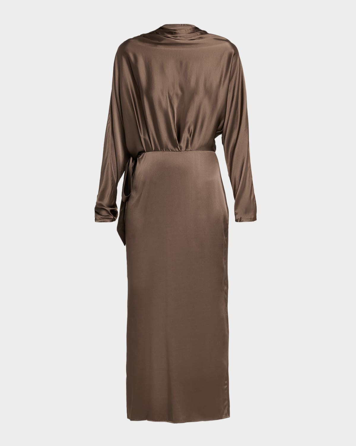 Phoebe Draped Silk Maxi Dress | Neiman Marcus