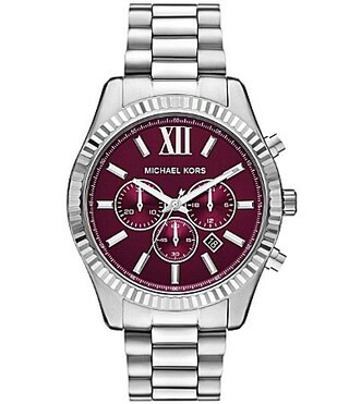 Michael Kors Men's Lexington Quartz Chronograph Stainless Steel Bracelet Watch - Silver | Dillard's