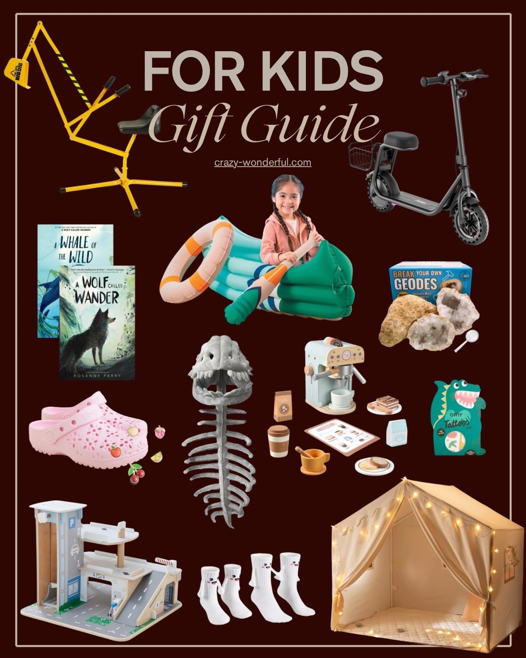 🎅🏼 Holiday Gift Guide for Kids 🎅🏼 

Ride on excavator, sandbox toys, kid’s electric scooter, kids book recommendations, play blow up canoe, geodes, girl’s crocs, girls fancy jibbitz, play coffee espresso machine, kids temporary tattoos, wearable dinosaur skeleton plushie, toy garage, playhouse tent



#LTKKids #LTKGiftGuide #LTKHoliday