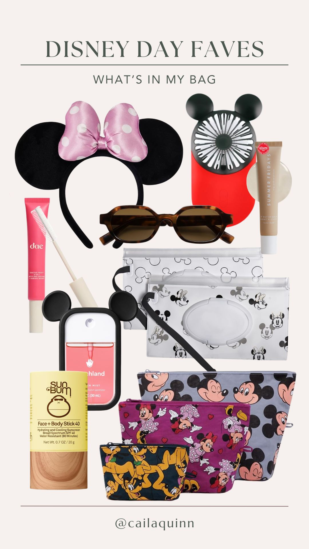disney day essentials in my bag! 

 #LTKdayinmylife #LTKgrwm #LTKootd