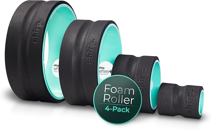 Chirp Wheel Foam Roller - Targeted Back Foam Roller for Back Pain Relief, Deep Tissue Muscle Mass... | Amazon (US)