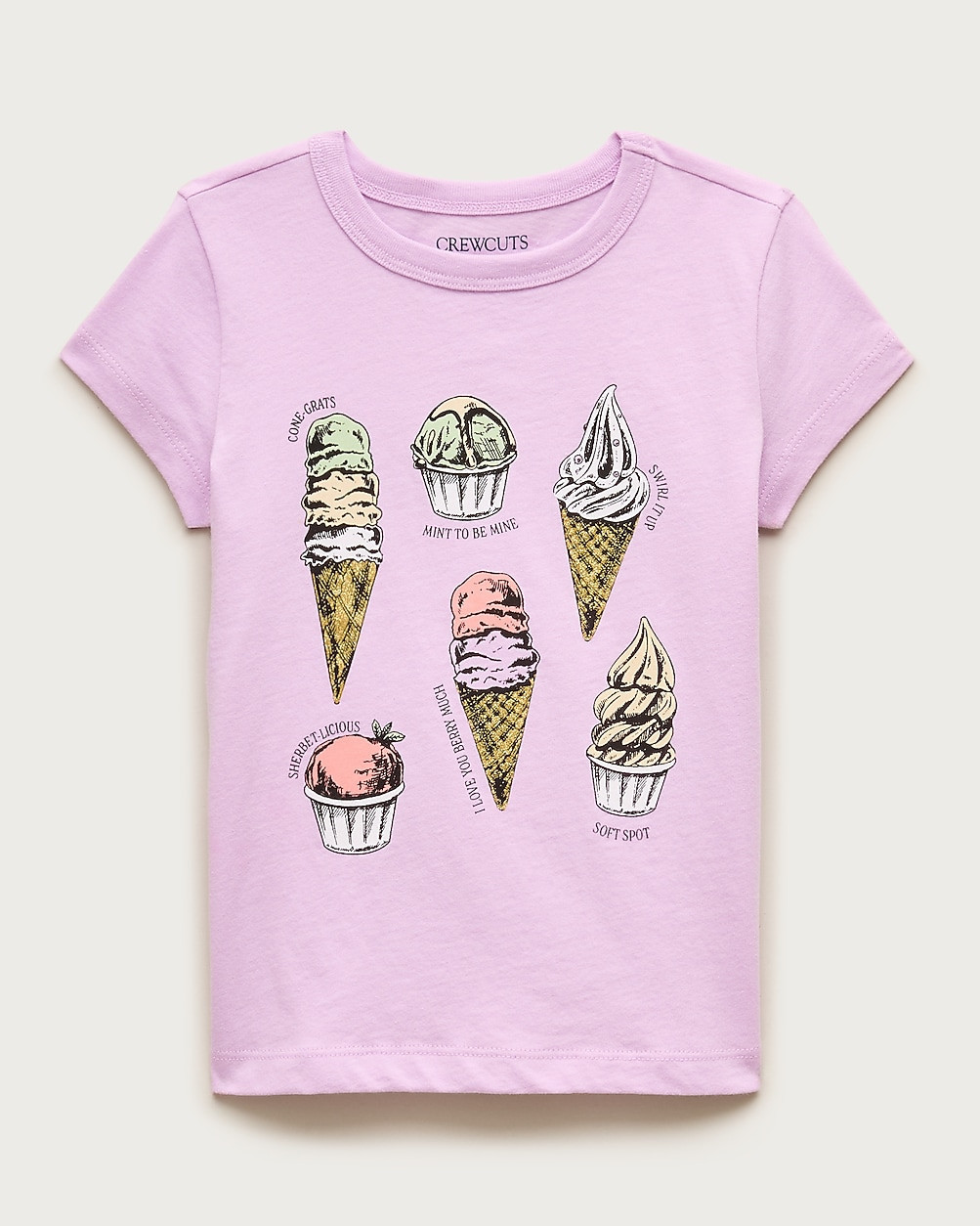 Girls' short-sleeve ice cream graphic T-shirt | J. Crew US