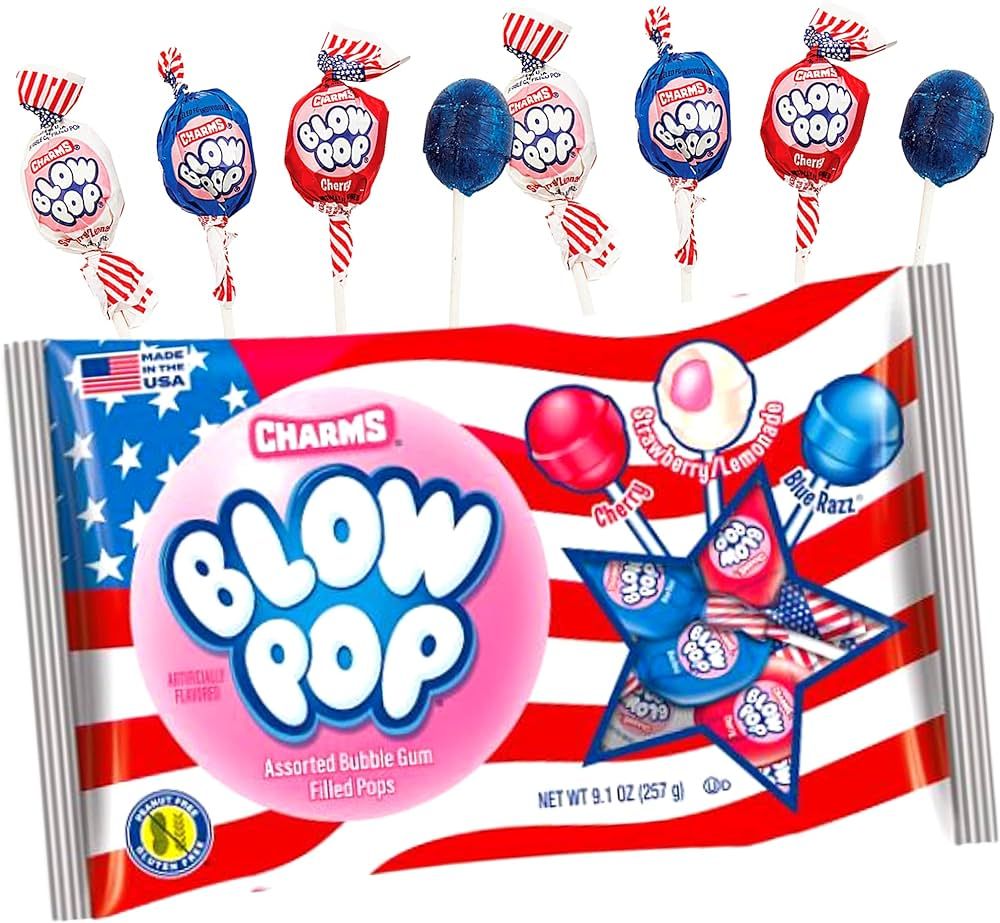 Patriotic USA Charms Blow Pops: 14-Piece Bag | Amazon (US)