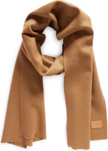 Double Face Wool & Cashmere Fringe Scarf | Nordstrom
