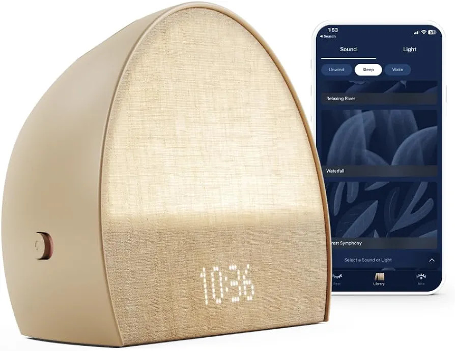Hatch Restore 2 | Sunrise Alarm Clock | Sound Machine | Bedside Dream Machine | Smart Light | Whi... | Amazon (US)