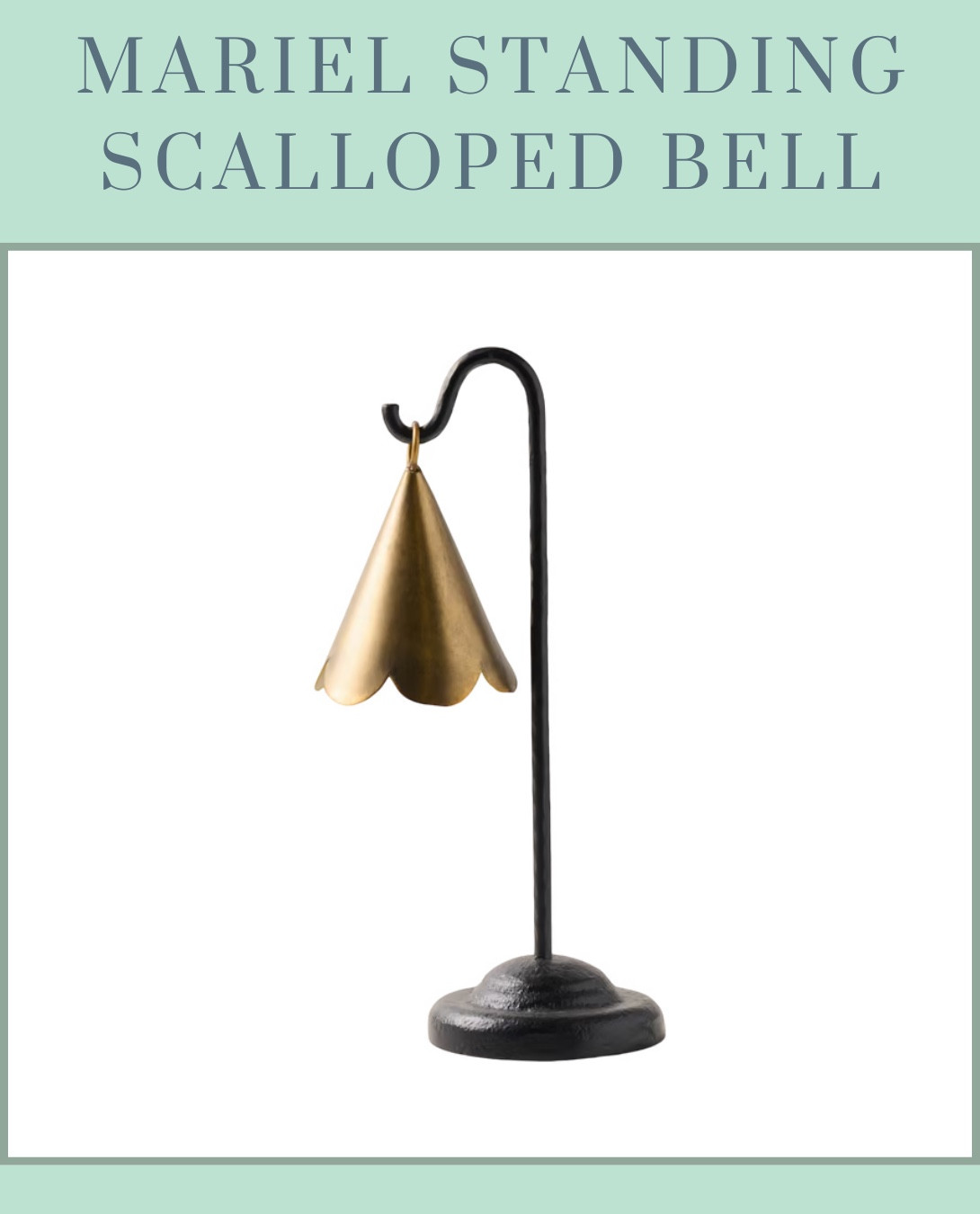 The **Mariel Standing Scalloped Bell** from Magnolia is a beautiful decorative piece with a timeless, vintage feel. Perfect for adding a charming accent to your home! 🔔✨ #MagnoliaHome #VintageDecor #TimelessCharm

#LTKHome #LTKFindsUnder50
