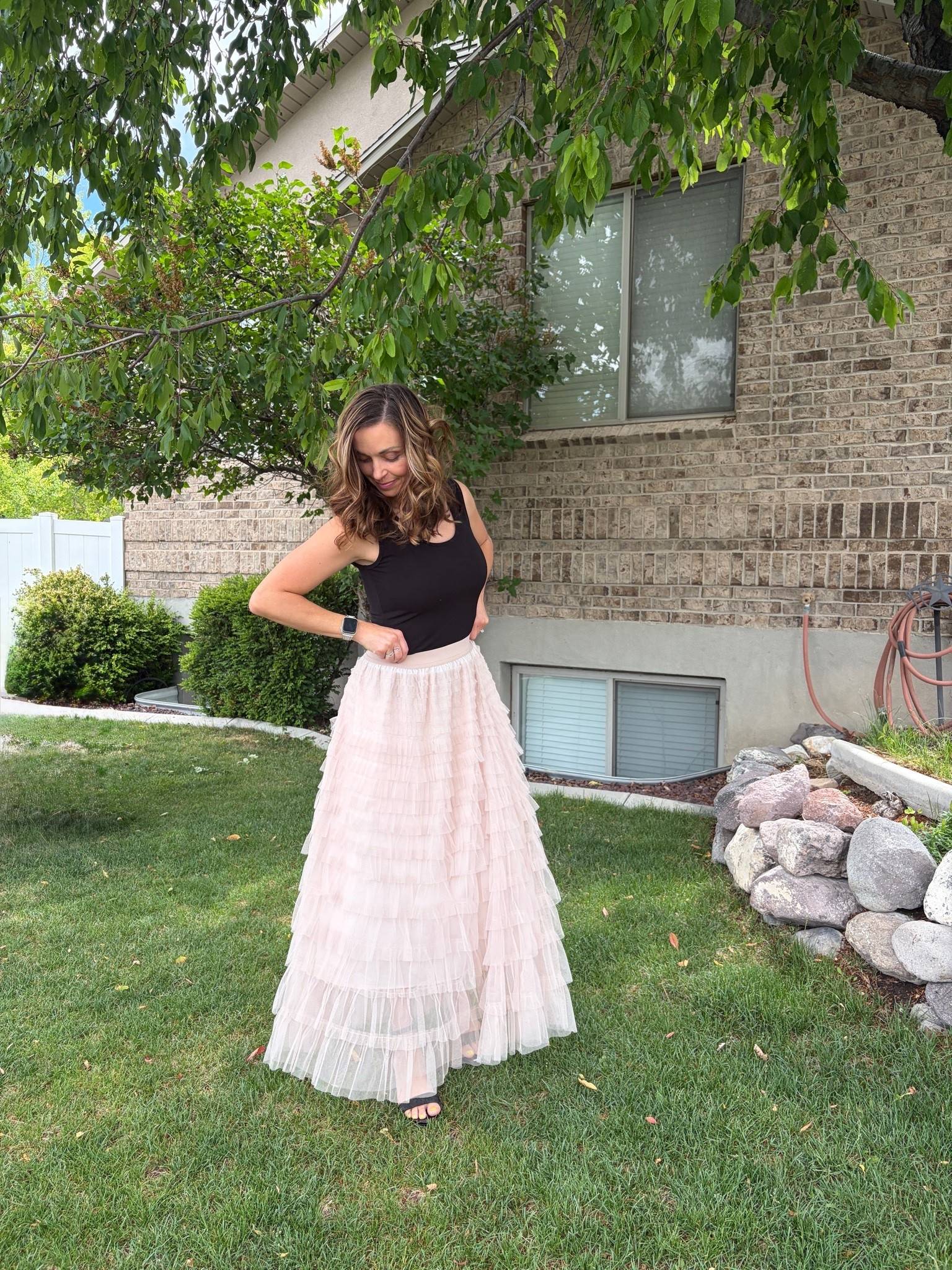 Such a beautiful skirt! I get compliments every time I wear it! I definitely waited too long to get this skirt and need more colors!

#LTKootd #LTKOver40 #LTKPetite