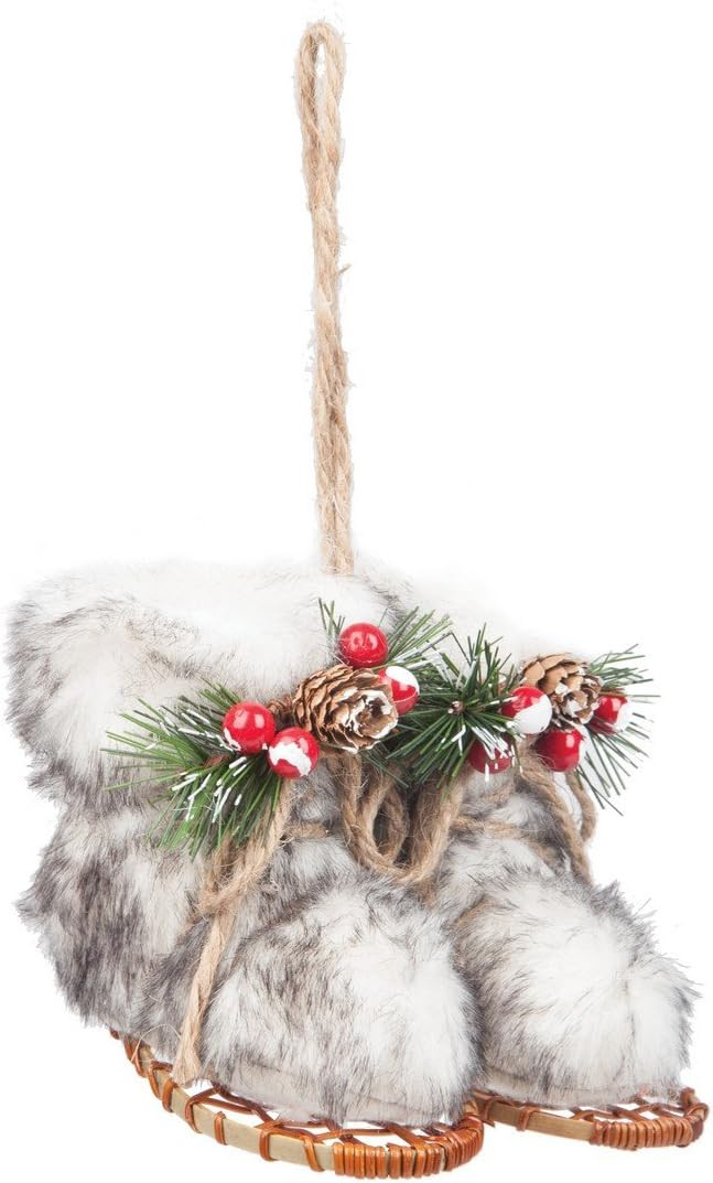 Gallerie II Fluffy Snowshoes Pinecone Berries Decorative Christmas Tree Ornament Xmas Festive Win... | Amazon (US)
