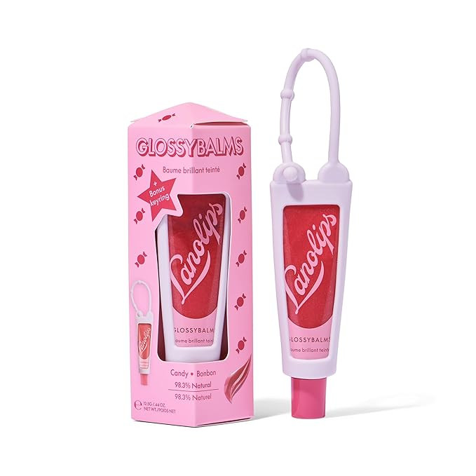 Lanolips Glossybalm Candy Bauble - Ultra Hydrating Tinted Lip Gloss for Dry, Chapped Lips - Flavo... | Amazon (US)