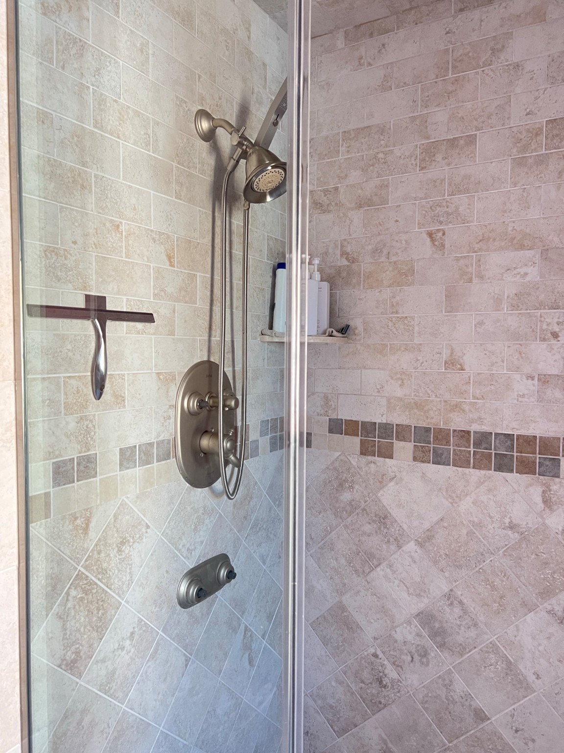 Handheld shower adapter and squeegee is a must have for cleaning the steam shower  

#LTKHome #LTKSeasonal #LTKOver40