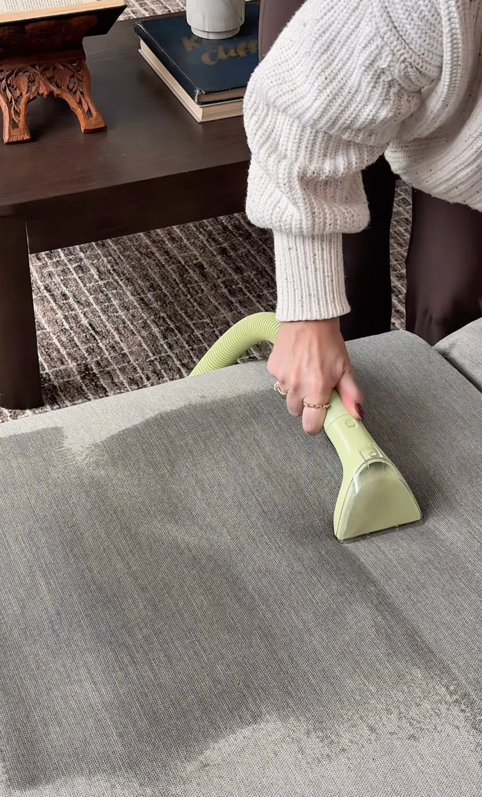 My sofa was looking rough thanks to my toddler and dog, but the Bissell Little Green Mini seriously saved the day. It looks good as new again. 

 #LTKGiftGuide #LTKmomlife #LTKHome