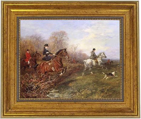 Schooner Bay Co. - Heywood Hardy Out of the Thicket 8 x 10” Oil Painting Print on Canvas Gold F... | Amazon (US)
