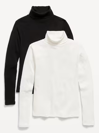 Long-Sleeve Rib-Knit Turtleneck Top 2-Pack for Women | Old Navy (US)