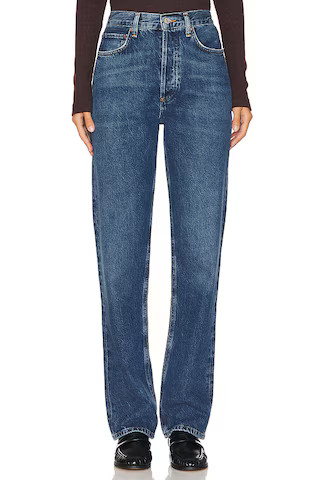 AGOLDE 90s Pinch Waist High Rise Straight Jeans in Control from Revolve.com | Revolve Clothing (Global)