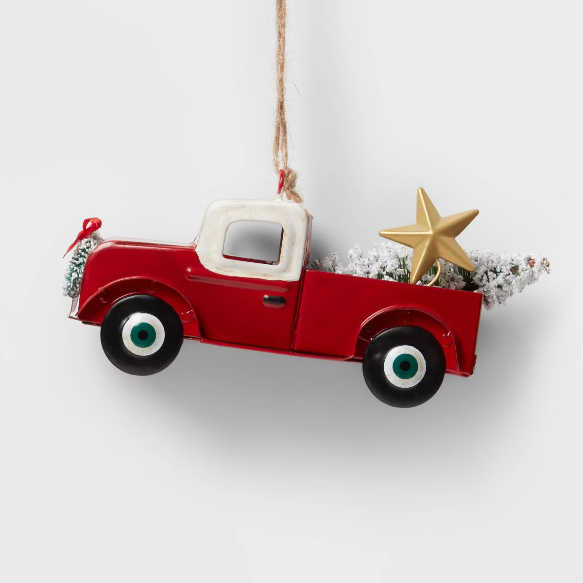 Truck Christmas Tree Ornament - Red - Wondershop™: Metal, Indoor, 2.25" Height | Target