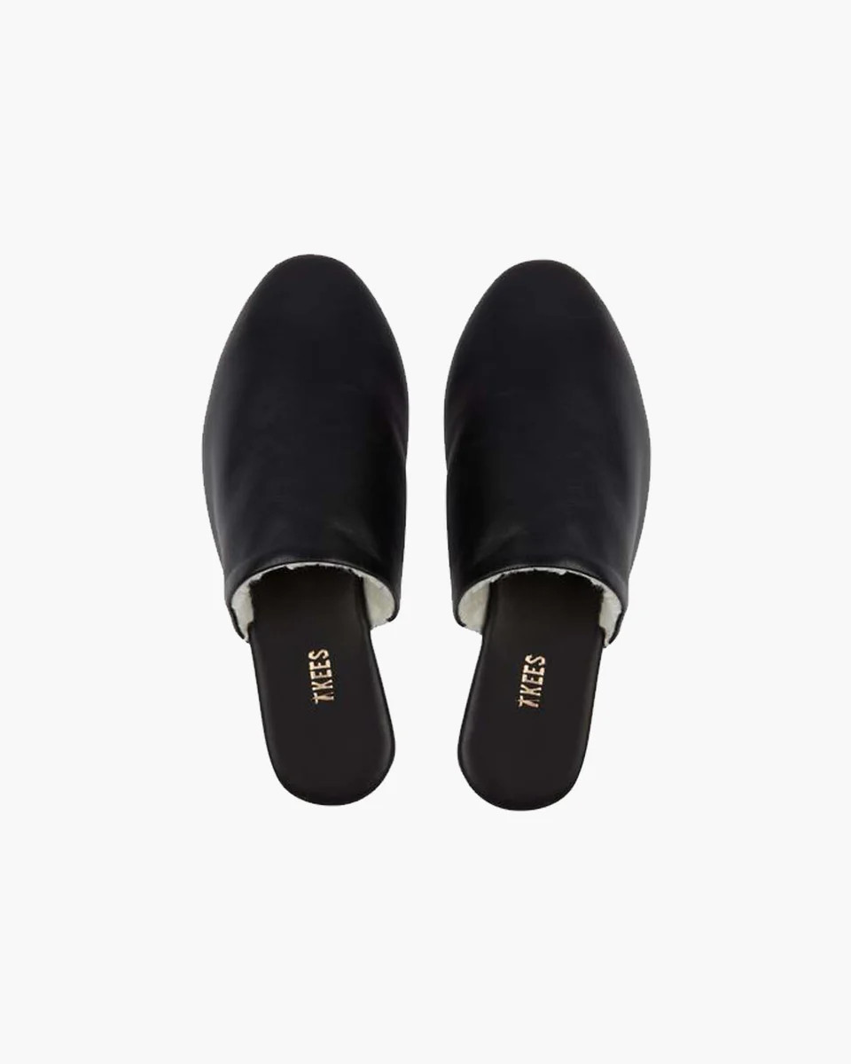 TKEES Ines Leather Women's Shoes in Black | TKEES