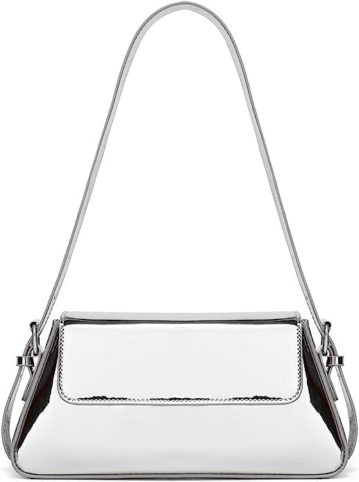 Evening Y2k Silver Hobo Purse Women Sparkly Silver Purse Satchel Metallic Tote Handbag Clutch Sho... | Amazon (US)