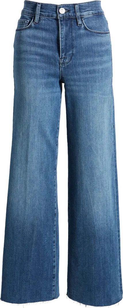 Le Slim Raw Hem Palazzo Jeans | Nordstrom