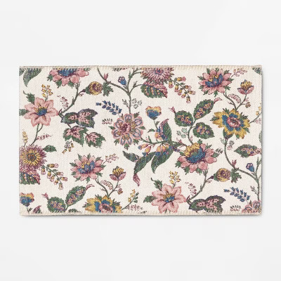 Floral Spring Doormat Ivory - Threshold™ | Target