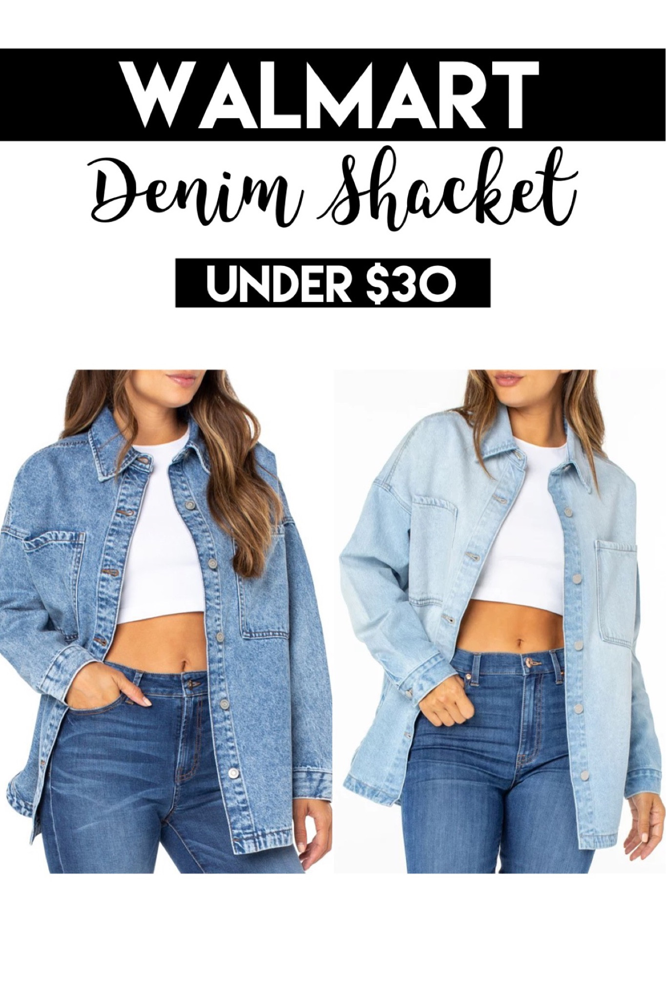 The Walmart denim Shacket is back in stock!

#LTKunder50 #LTKSeasonal #LTKstyletip