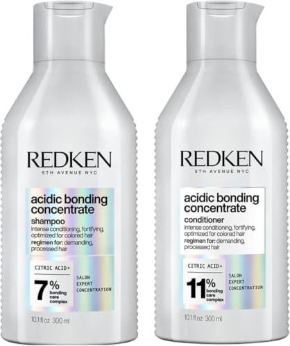 REDKEN Acidic Bonding Concentrate Shampoo and conditioner set, Sulphate Free for a Gentle Cleanse, Strengthens Bonds, Repairs Damage, intensely conditions and protects colour, 300ml | Amazon (UK)