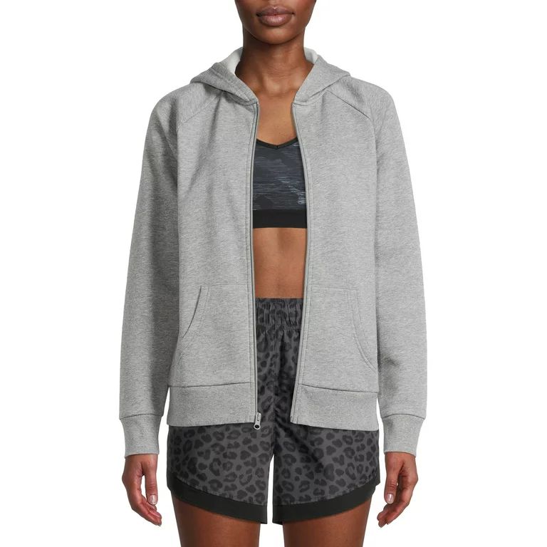Athletic Works Women’s Full Zip Fleece Hooded Jacket | Walmart (US)