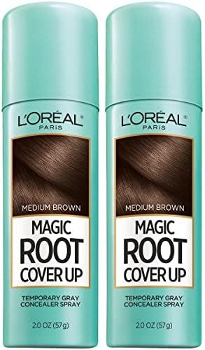 Amazon.com : L'Oreal Paris Magic Root Cover Up Gray Concealer Spray Medium Brown 4 oz (2 pack) : ... | Amazon (US)