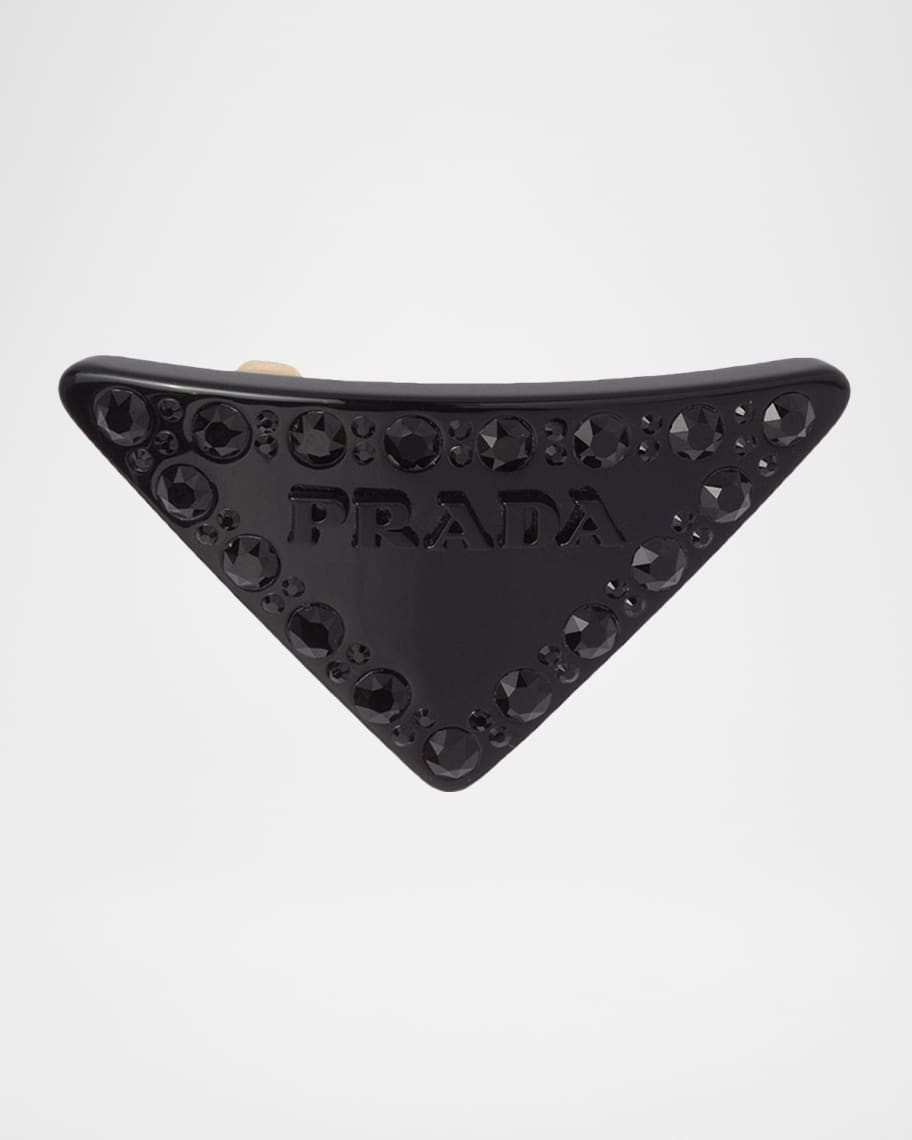 Crystal Plexiglass Triangle Hair Clip | Neiman Marcus