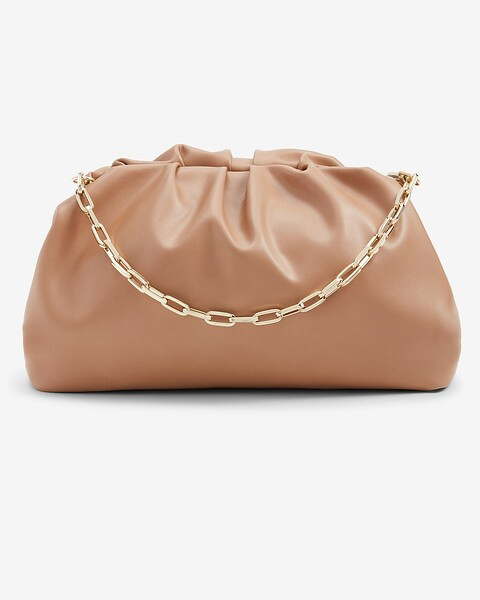 Faux Leather Cloud Bag | Express