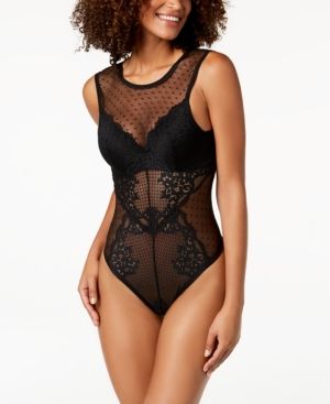I.n.c. Floral Mesh & Lace Bodysuit, Created for Macy's | Macys (US)