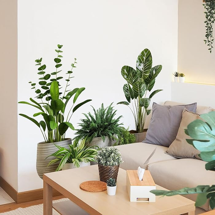 2 Sheets Green Potted Plant Wall Decor Bonsai Vinyl 3D DIY Art Stickers & Murals Removable Floral... | Amazon (US)