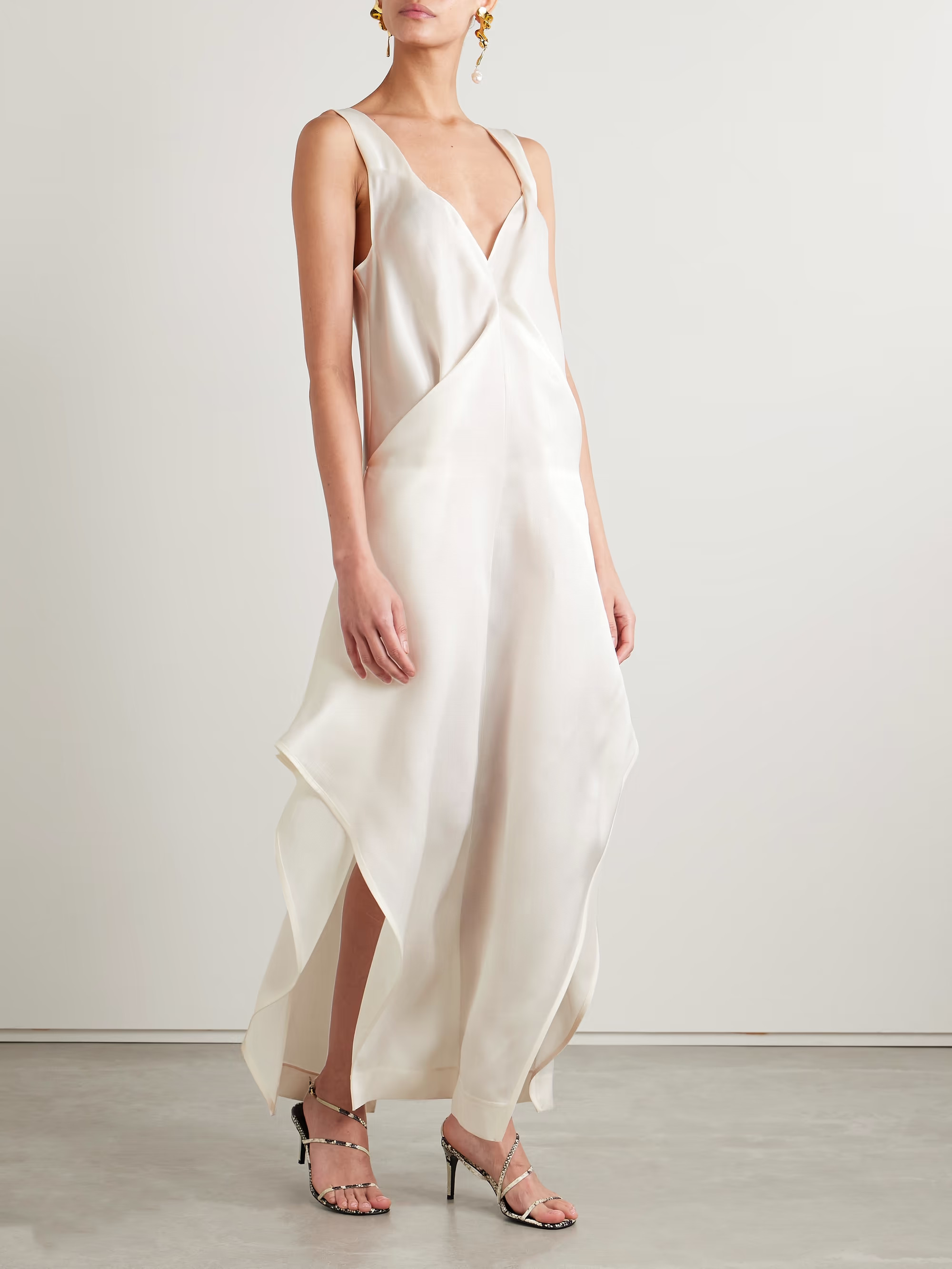 Kenith draped cotton-taffeta gown | NET-A-PORTER (US)