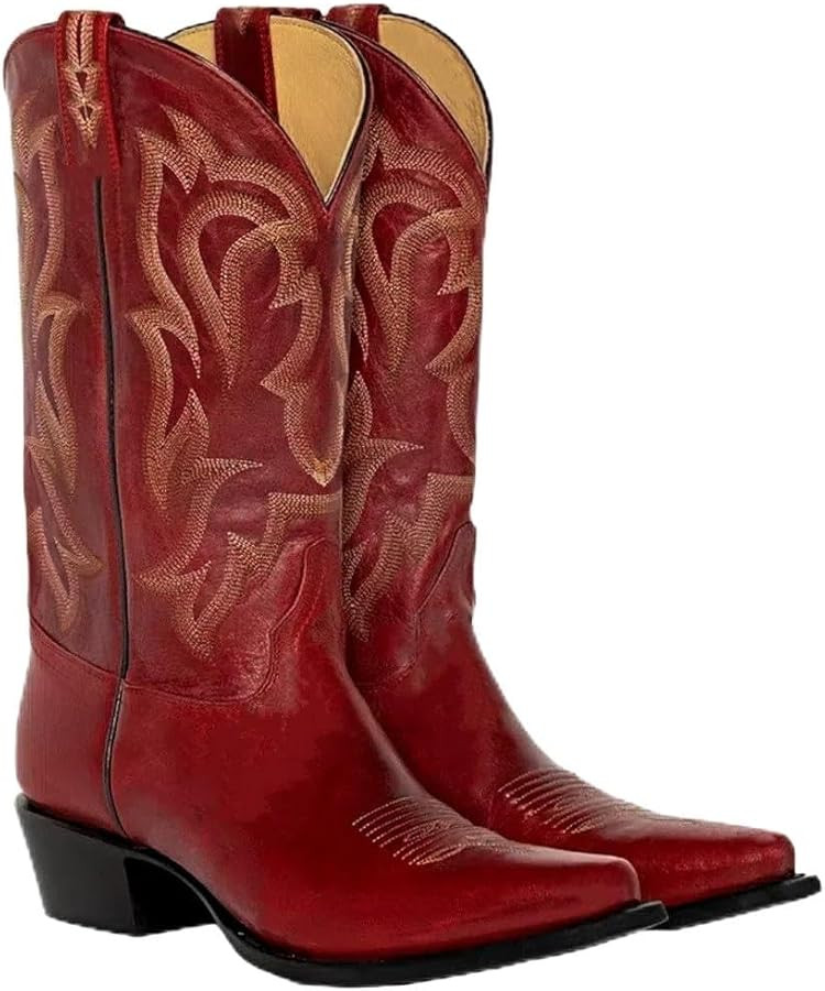 LISHAN Women's Western Boots Cowboy Cowgirl Boots | Amazon (US)