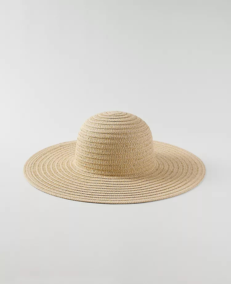 Weekend Straw Wide Brim Hat | Ann Taylor