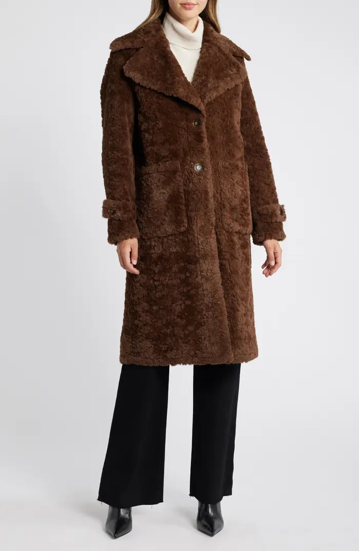 Longline Faux Fur Coat | Nordstrom