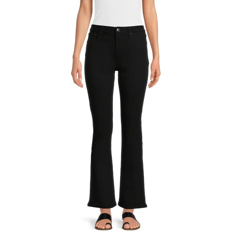 No Boundaries Juniors' Mid Rise Bootcut Jeans, Sizes 1-21 | Walmart (US)
