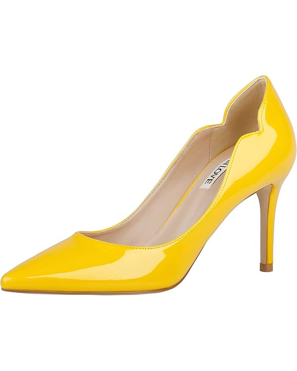 JOY IN LOVE Pumps for Women 3.5" Stiletto High Heels Pointy Toe Pumps Shoes | Amazon (US)