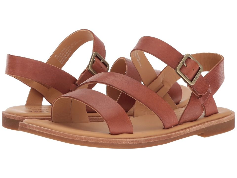 Kork-Ease - Nogales (Brown Full Grain Leather) Women's Sandals | Zappos