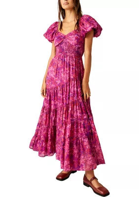 Sundrenched Short-Sleeve Maxi Dress | Belk