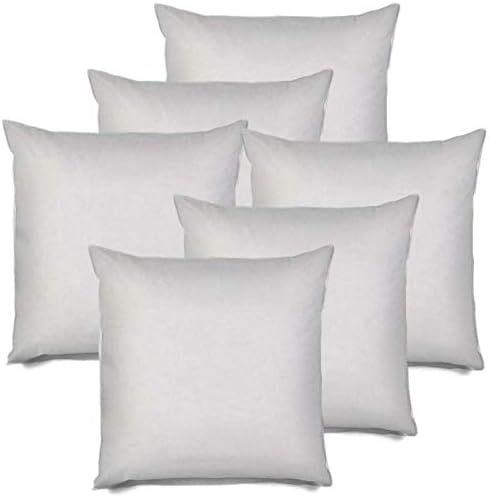 IZO All Supply Square Sham Stuffer Hypo-Allergenic Throw Pillow, 18" L x 18" W (6 Pack) | Amazon (US)