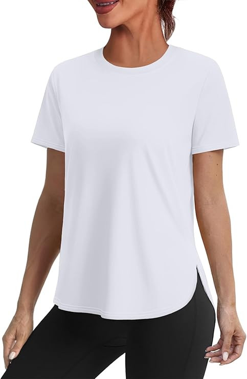 Women's Workout Tops for Women Sun Shirts UPF 50+ Short Sleeve UV Protection Shirt Lightweight Qu... | Amazon (US)