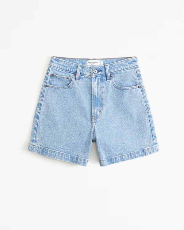 Women's High Rise Dad Short | Women's Bottoms | Abercrombie.com | Abercrombie & Fitch (US)