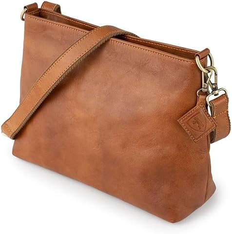 BERLINER BAGS Vintage Genuine Leather Shoulder Bag Marbella M, Crossbody Purse for Women, Satchel... | Amazon (US)