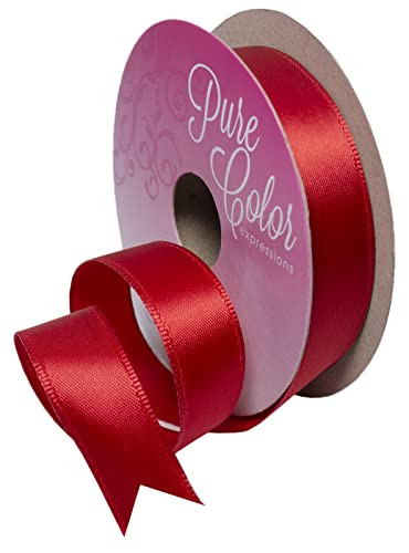 Morex Ribbon Wired Satin Ribbon, Gift Wrapping, Christmas and Wedding Décor, Silk Ribbons for Cr... | Amazon (US)