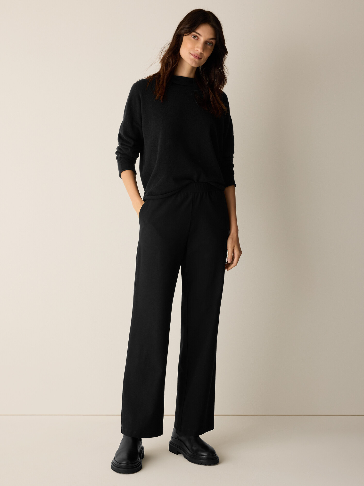 Washable Stretch Crepe Straight Pant | Eileen Fisher