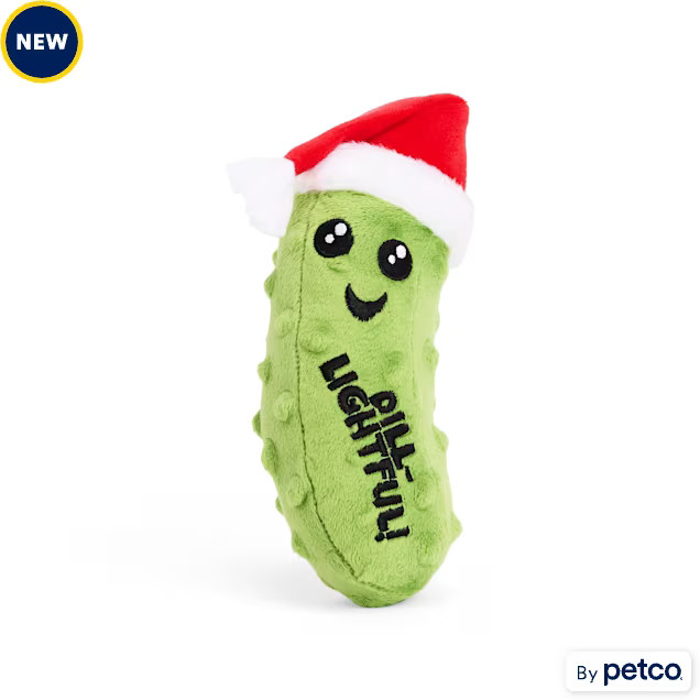 Merry Makings Holiday Pickle Plush Dog Toy, Small | Petco