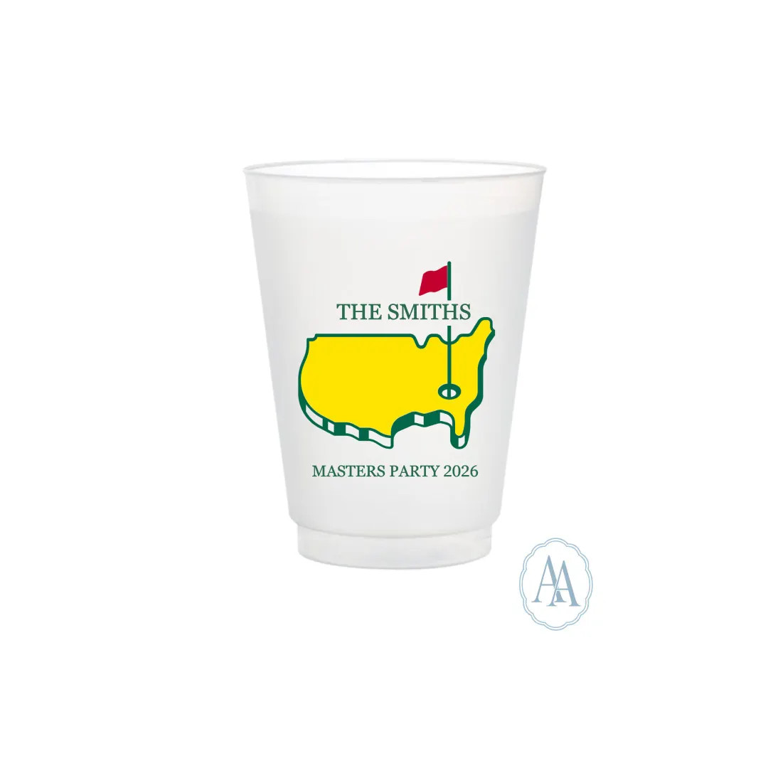 Personalized Golf Tournament Cups | Custom Masters Inspired Party 16oz or 22oz Plastic Cups - Ets... | Etsy (US)