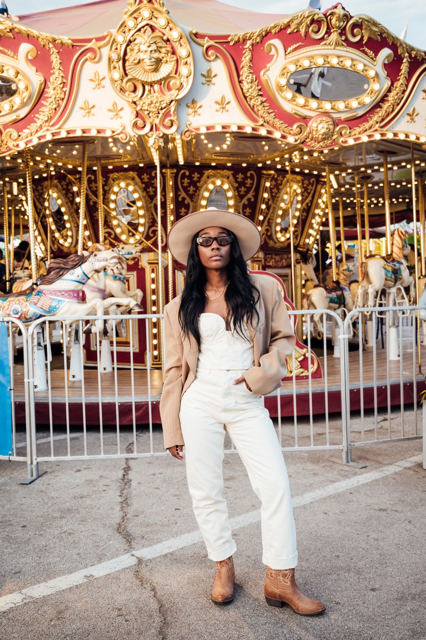 Brown cowboy boots on sale 

#LTKPetite #LTKootd #LTKSaleAlert