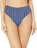 Maaji Women's Suzy Q Reversible High Waist Bikini Bottom Swimsuit, Lorelei Blue Stripe, Small | Amazon (US)