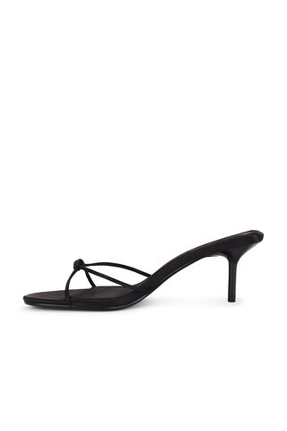 Maeve Slipper in Satin Black | Revolve Clothing (Global)